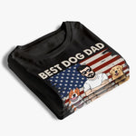 Custom Name Best Dog Dad Patriotic Gifts - Personalized Apparel
