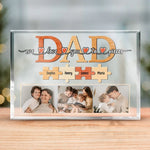 Custom Photo Love You To Pieces - Family Personalized Custom Rectangle Shaped Acrylic Plaque - Father's Day, Birthday Gift For Dad