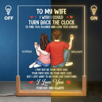 I Love You Forever And Always - Couple Personalized Custom Shaped 3D LED Walnut Night Light - Gift For Husband Wife, Anniversary