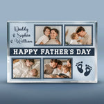 Custom Photo Happy Father's Day - Family Personalized Custom Rectangle Shaped Acrylic Plaque - Father's Day, Gift For Dad