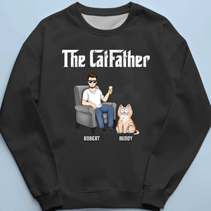 The Cat Father - Cat Personalized Custom Unisex T-shirt, Hoodie, Sweatshirt - Father's Day, Gift For Pet Owners, Pet Lovers