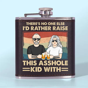 When I'm At My Best, I'm My Father's Daughter - Family Personalized Custom Hip Flask - Father's Day, Gift For Dad, Grandpa