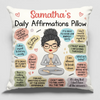 My Daily Affirmations Pillow - Yoga Personalized Custom Pillow - Gift For Yoga Lovers