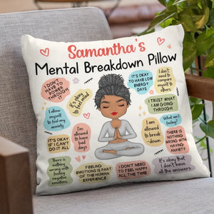 My Daily Affirmations Pillow - Yoga Personalized Custom Pillow - Gift For Yoga Lovers