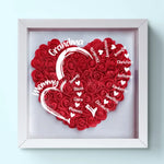 The Amazing Journey Of A Mother's Love - Family Personalized Custom Flower Shadow Box - Mother's Day, Gift For Mom, Grandma