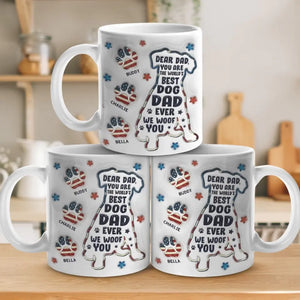 You Are The World's Best Dog Dad Ever - Dog Personalized Custom 3D Inflated Effect Printed Mug - Father's Day, Gift For Pet Owners, Pet Lovers