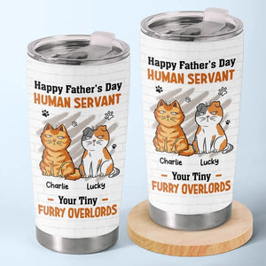 Time Spent With Cats Is Never Wasted - Cat Personalized Custom Tumbler - Father's Day, Gift For Pet Owners, Pet Lovers