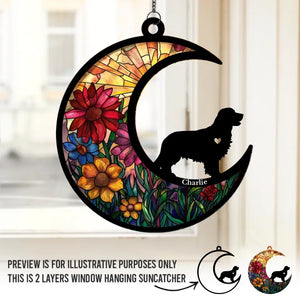 Don’t Cry Because It Is Over - Memorial Personalized Window Hanging Suncatcher - Sympathy Gift For Pet Owners, Pet Lovers