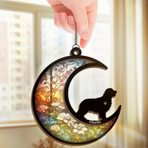 Don’t Cry Because It Is Over - Memorial Personalized Window Hanging Suncatcher - Sympathy Gift For Pet Owners, Pet Lovers