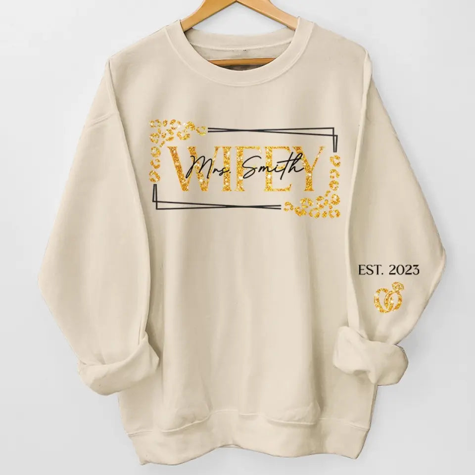 Tu appartiens à moi - Sweat-shirt unisexe personnalisé avec motif sur la manche - Cadeau pour mari et femme, anniversaire