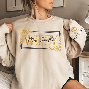 You Belong With Me - Couple Personalized Custom Unisex Sweatshirt With Design On Sleeve - Gift For Husband Wife, Anniversary