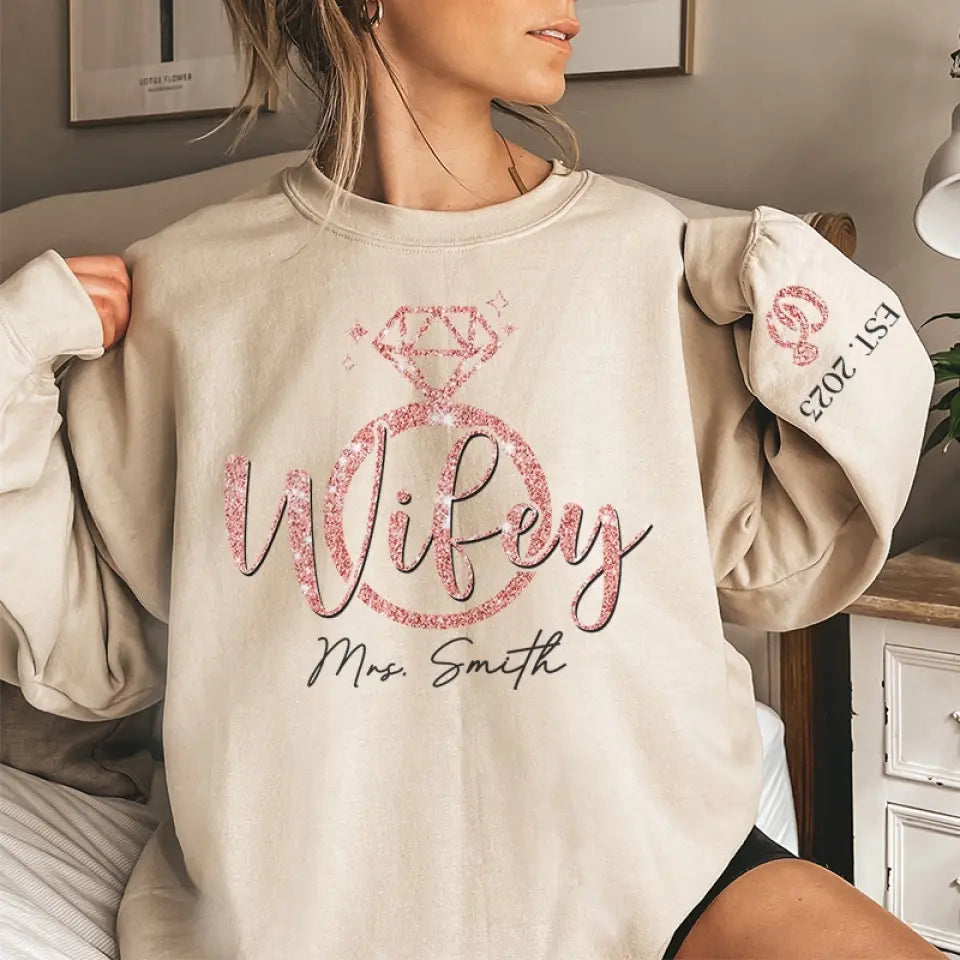 Tu es ma personne - Sweat-shirt unisexe personnalisé avec motif sur la manche - Cadeau pour mari et femme, anniversaire