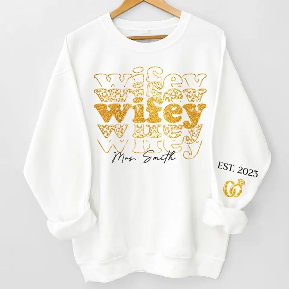 Tu es mon rayon de soleil - Sweat-shirt unisexe personnalisé avec motif sur la manche - Cadeau pour mari et femme, anniversaire