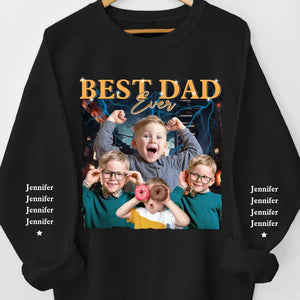 Love Is The Oil That Eases Friction - Family Personalized Custom Unisex Sweatshirt With Design On Sleeve - Father's Day, Gift For Dad, Grandpa