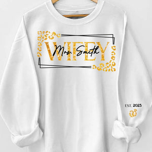 Tu appartiens à moi - Sweat-shirt unisexe personnalisé avec motif sur la manche - Cadeau pour mari et femme, anniversaire