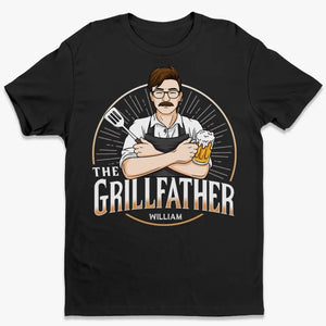 The Grill Master Can Beat The Meat - Family Personalized Custom Unisex T-shirt, Hoodie, Sweatshirt - Father's Day, Gift For Dad, Grandpa