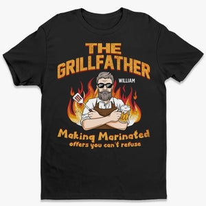 A BBQ You Cannot Refuse - Family Personalized Custom Unisex T-shirt, Hoodie, Sweatshirt - Father's Day, Gift For Dad, Grandpa