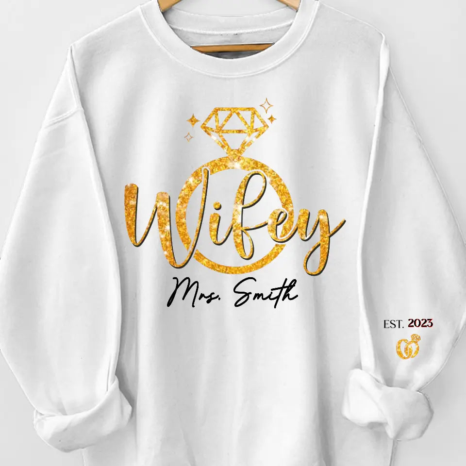 Tu es ma personne - Sweat-shirt unisexe personnalisé avec motif sur la manche - Cadeau pour mari et femme, anniversaire