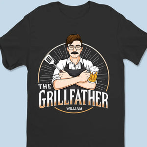 The Grill Master Can Beat The Meat - Family Personalized Custom Unisex T-shirt, Hoodie, Sweatshirt - Father's Day, Gift For Dad, Grandpa