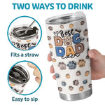I Love That You Are My Dad - Dog & Cat Personalized Custom 3D Inflated Effect Printed Tumbler - Father's Day, Gift For Pet Owners, Pet Lovers