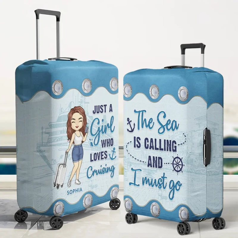 Life Is Better On A Cruise - Travel Personalized Custom Luggage Cover - Holiday Vacation Gift, Gift For Adventure Travel Lovers