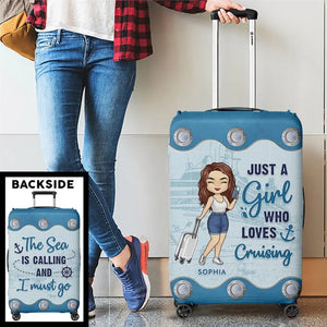 Life Is Better On A Cruise - Travel Personalized Custom Luggage Cover - Holiday Vacation Gift, Gift For Adventure Travel Lovers