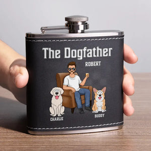 The Dog Is The God Of Frolic - Dog Personalized Custom Hip Flask - Father's Day, Gift For Pet Owners, Pet Lovers