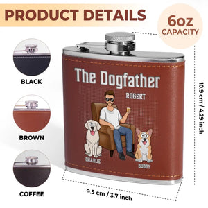 The Dog Is The God Of Frolic - Dog Personalized Custom Hip Flask - Father's Day, Gift For Pet Owners, Pet Lovers