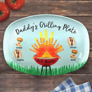The Homemaker Has The Ultimate Career - Family Personalized Custom Platter - Father's Day, Gift For Dad, Grandpa