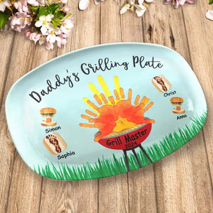 The Homemaker Has The Ultimate Career - Family Personalized Custom Platter - Father's Day, Gift For Dad, Grandpa