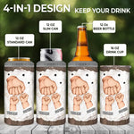 My Favorite People Call Me Papa - Personalized Custom 4 In 1 Can Cooler Tumbler - Father's Day, Birthday Gift For Dad, Grandpa