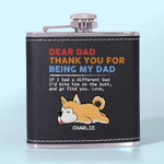 This Home Is Filled With Love And Dog Hair - Dog Personalized Custom Hip Flask - Father's Day, Gift For Dad, Dog Lovers