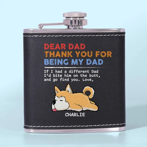 This Home Is Filled With Love And Dog Hair - Dog Personalized Custom Hip Flask - Father's Day, Gift For Pet Owners, Pet Lovers