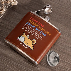This Home Is Filled With Love And Dog Hair - Dog Personalized Custom Hip Flask - Father's Day, Gift For Pet Owners, Pet Lovers