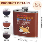 This Home Is Filled With Love And Dog Hair - Dog Personalized Custom Hip Flask - Father's Day, Gift For Dad, Dog Lovers
