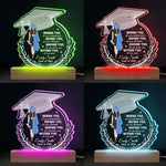 Forever My Little Girl - Family Personalized Custom Shaped 3D LED Light - Graduation Gift For Family Members, Siblings, Brothers, Sisters