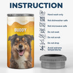 Custom Photo Dog Father Beer Lover - Dog Personalized Custom 4 In 1 Can Cooler Tumbler - Father's Day, Gift For Dog Lovers, Dad