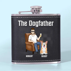 The Dog Is The God Of Frolic - Dog Personalized Custom Hip Flask - Father's Day, Gift For Pet Owners, Pet Lovers