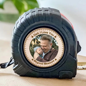 Custom Photo Our Love Can't Be Measured - Family Personalized Custom Tape Measure - Father's Day, Gift For Dad, Grandpa
