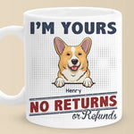 We're Yours And Forever - Dog & Cat Personalized Custom Mug - Gift For Pet Owners, Pet Lovers