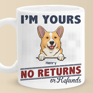 We're Yours And Forever - Dog & Cat Personalized Custom Mug - Gift For Pet Owners, Pet Lovers