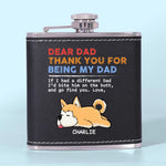 This Home Is Filled With Love And Dog Hair - Dog Personalized Custom Hip Flask - Father's Day, Gift For Dad, Dog Lovers