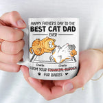 One Cat Just Leads To Another - Cat Personalized Custom Mug - Father's Day, Gift For Dad, Cat Lovers