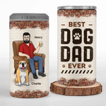 My Mates Are Dog and Beer - Dog Personalized Custom 4 In 1 Can Cooler Tumbler - Father's Day, Gift For Dog Lovers, Dad, Beer Lovers
