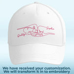 Custom Name Family Line Art Gifts - Personalized Embroidered Cap