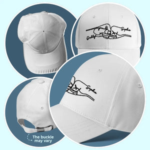 My Father Gave Me My Dreams - Family Personalized Custom Line Embroidered Cap - Father's Day, Gift For Dad