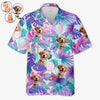 Custom Photo Summer Vibe - Dog & Cat Personalized Custom Unisex Tropical Hawaiian Aloha Shirt - Summer Vacation Gift, Gift For Pet Owners, Pet Lovers