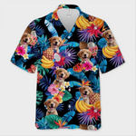 Custom Photo Coolest On The Beach - Dog & Cat Personalized Custom Unisex Tropical Hawaiian Aloha Shirt - Summer Vacation Gift, Gift For Dog Lovers, Pet Lovers