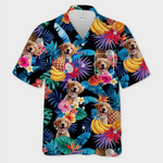 Custom Photo Coolest On The Beach - Dog & Cat Personalized Custom Unisex Tropical Hawaiian Aloha Shirt - Summer Vacation Gift, Gift For Dog Lovers, Pet Lovers
