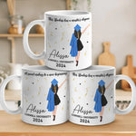 A New Journey Is Waiting For You - Family Personalized Custom Mug - Graduation Gift For Daughter, Sisters